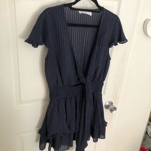 Navy Blue Tie Dress